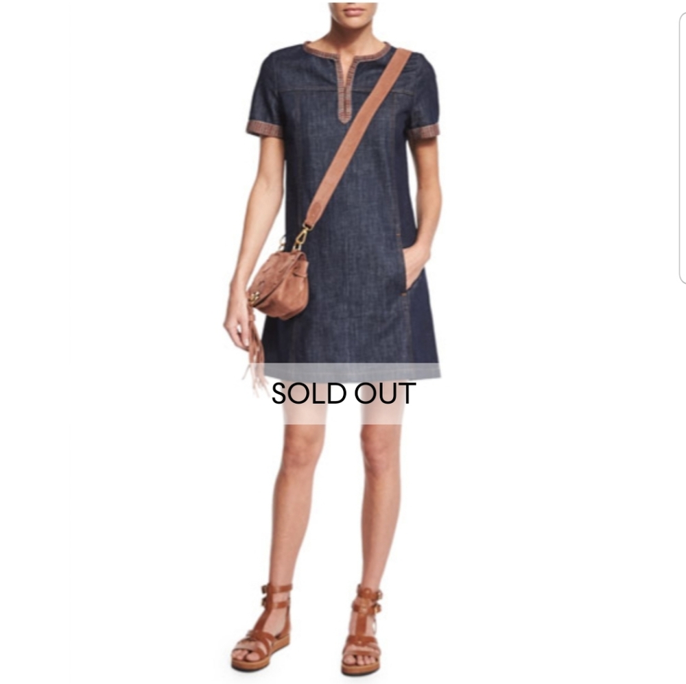 Sea by Chloe Short Sleeves Chambray Dress